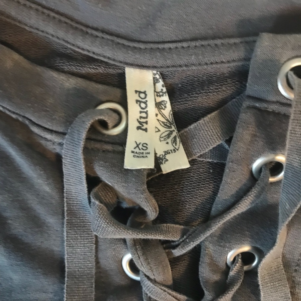 MUDD Lace Up Shirt - Picture 2 of 2